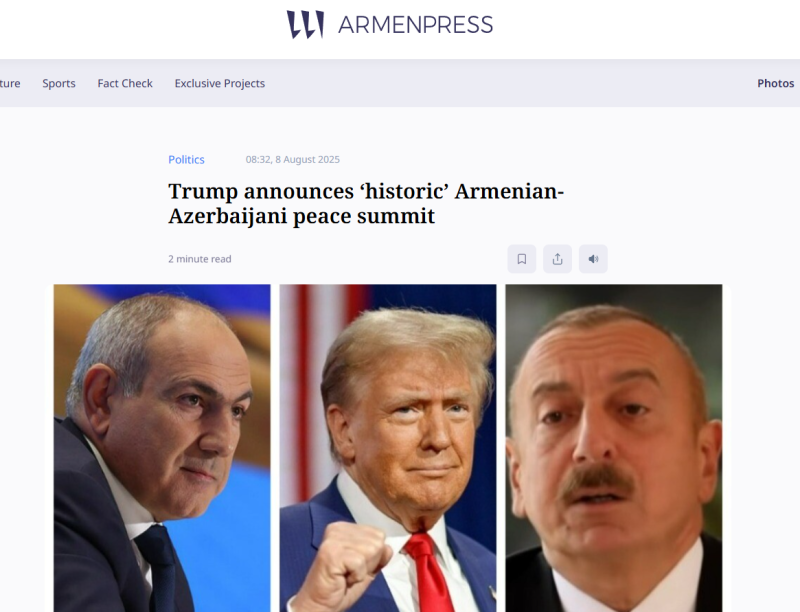 Erməni mətbuatı Vaşinqton görüşündən yazır 